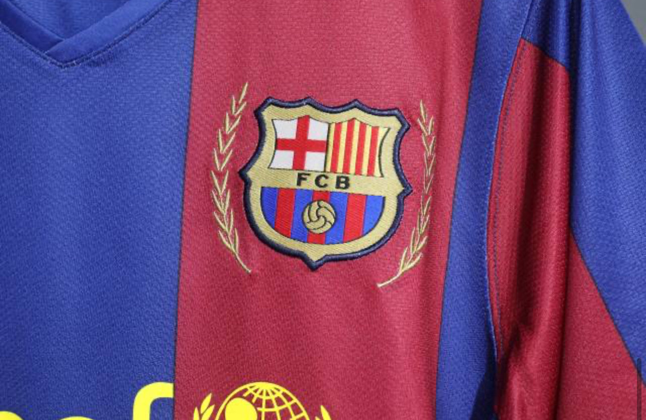 07-08 Barcelona Home Retro Jersey Player Edition