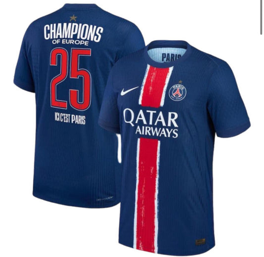 [CHAMPIONS OF EUROPE #25] PSG Home Special Jersey 2024/25 Player Version