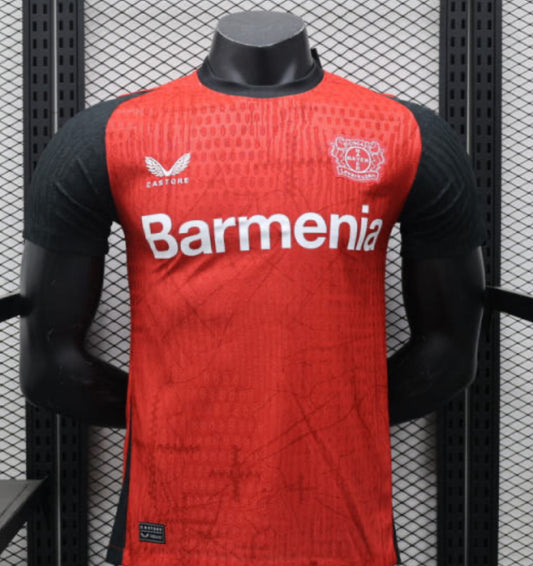25-26 Bayer Leverkusen Home Soccer Jersey Player Version