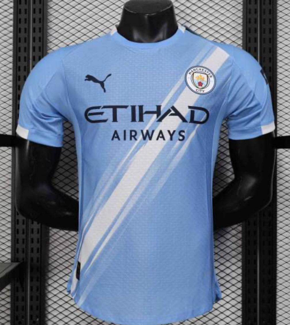 25-26 Manchester City Home Soccer Jersey Player Version