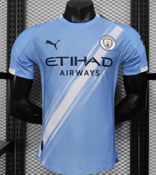 25-26 Manchester City Home Soccer Jersey Player Version