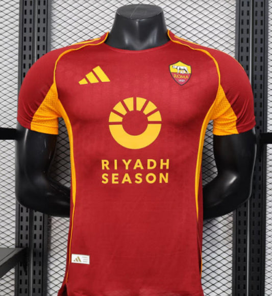25-26 AS Roma Home Soccer Jersey Player Version
