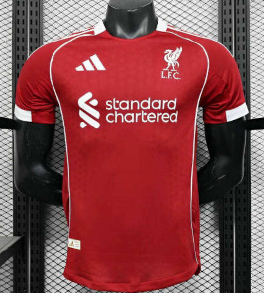 25-26 Liverpool Home Soccer Jersey Player Version