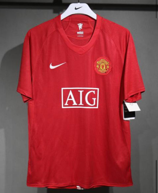 07-08 Manchester United Home Retro Jersey Player Edition