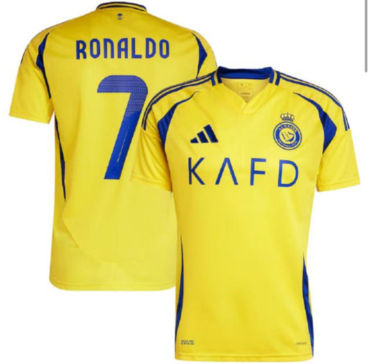 25-26 Al Nassr Home Soccer Jersey #7 Cristiano Ronaldo - Player Version