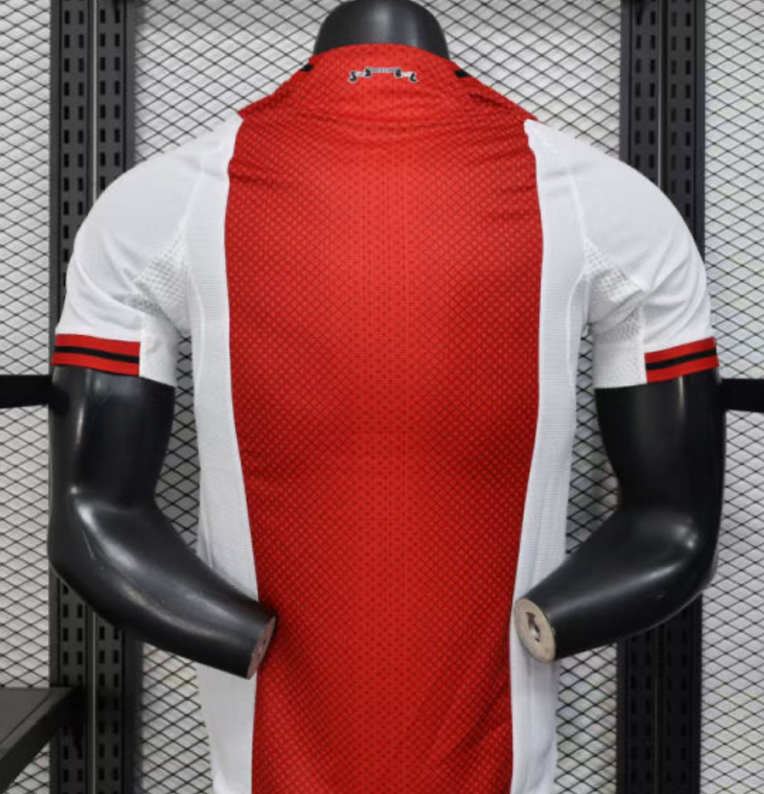 25-26 Ajax Home Soccer Jersey Player Version