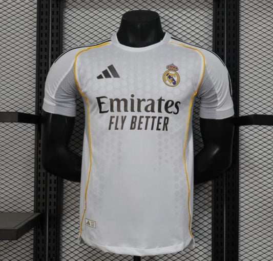 25-26 Real Madrid Home Soccer Jersey Player Version