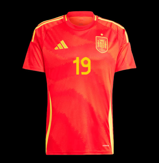 25-26 Spain Home Soccer Jersey #19 Lamine Yamal