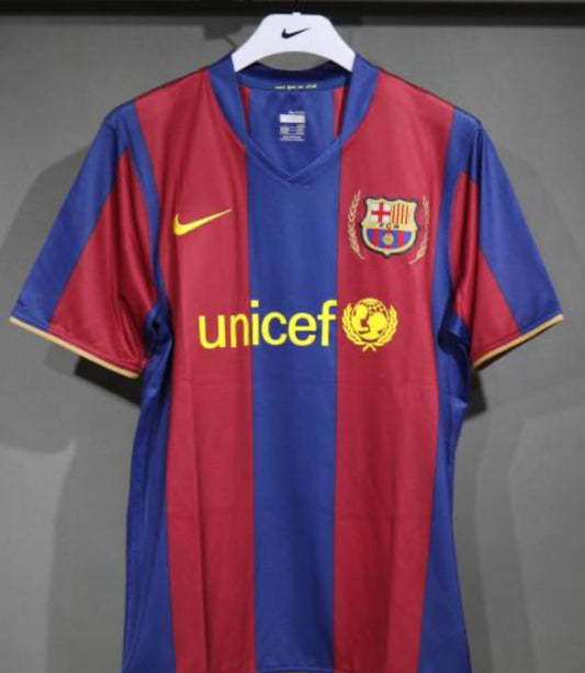 07-08 Barcelona Home Retro Jersey Player Edition